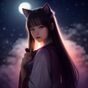 读者夜猫观影的头像，戴耳机的年轻人剪影